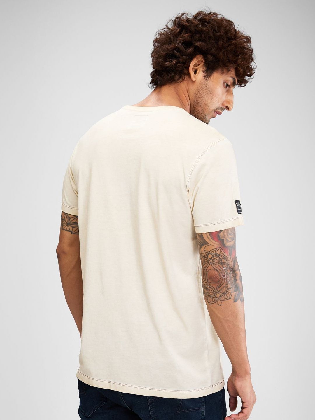 SPYKAR Men Typography Pockets Slim Fit T-shirt