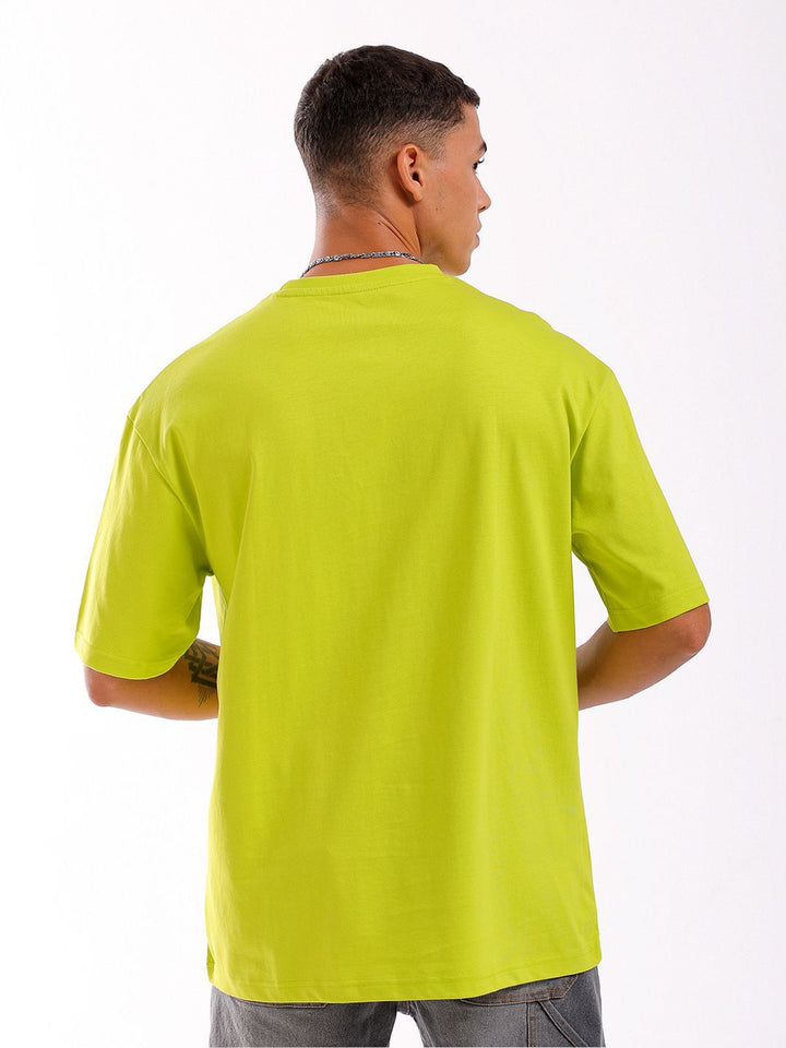 The Indian Garage Co Graphic Printed Boxy Oversized Pure Cotton T-shirt