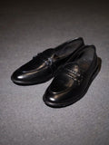 MONKSTORY Men Twin Braided-Bit Loafers