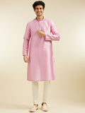 Diwas oleh Manyavar Ethnic Motifs Design Woven Sequinned Thread Work Art Silk Kurta