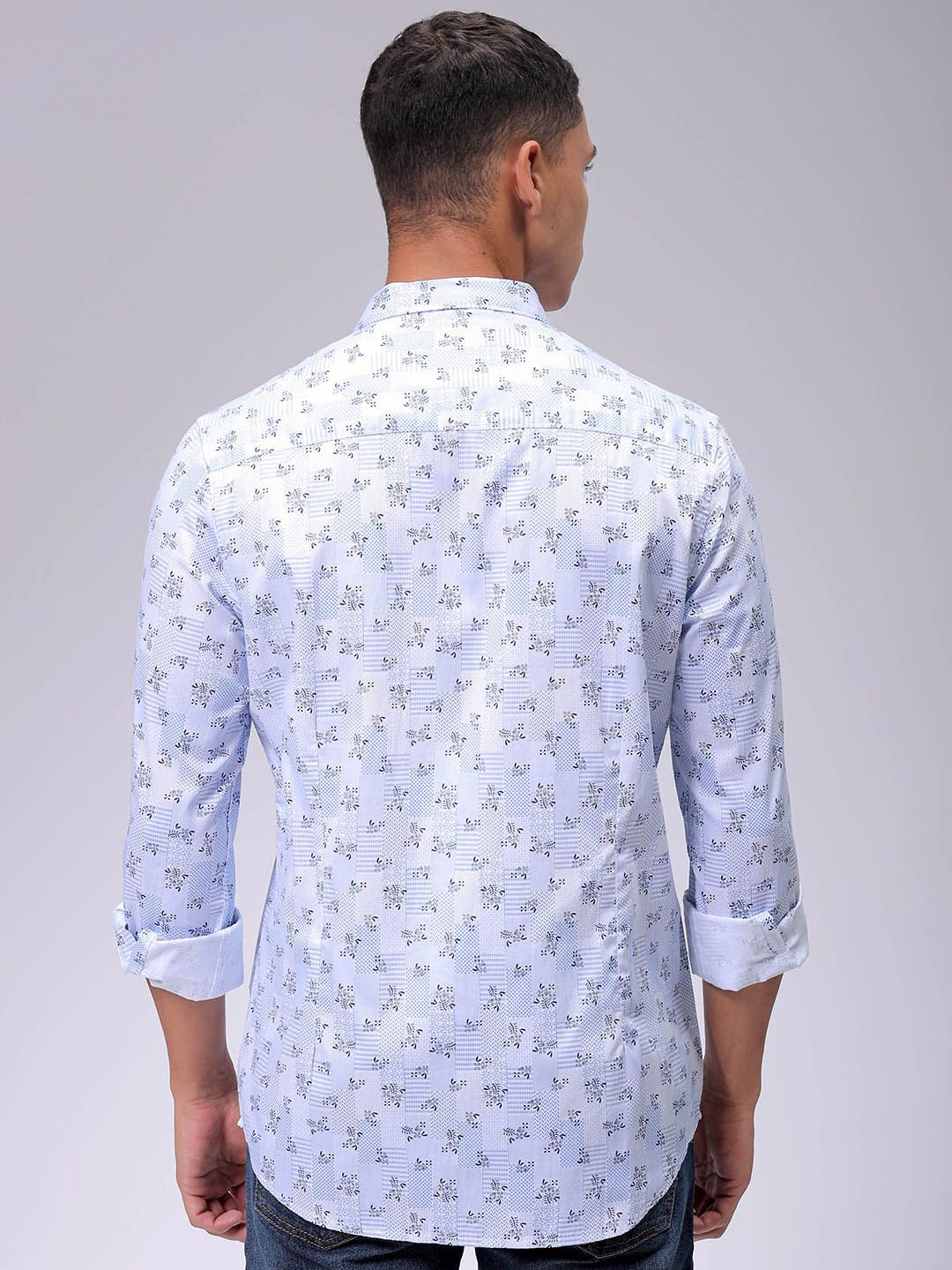 The Indian Garage Co Men Slim Fit Opaque Printed Casual Shirt