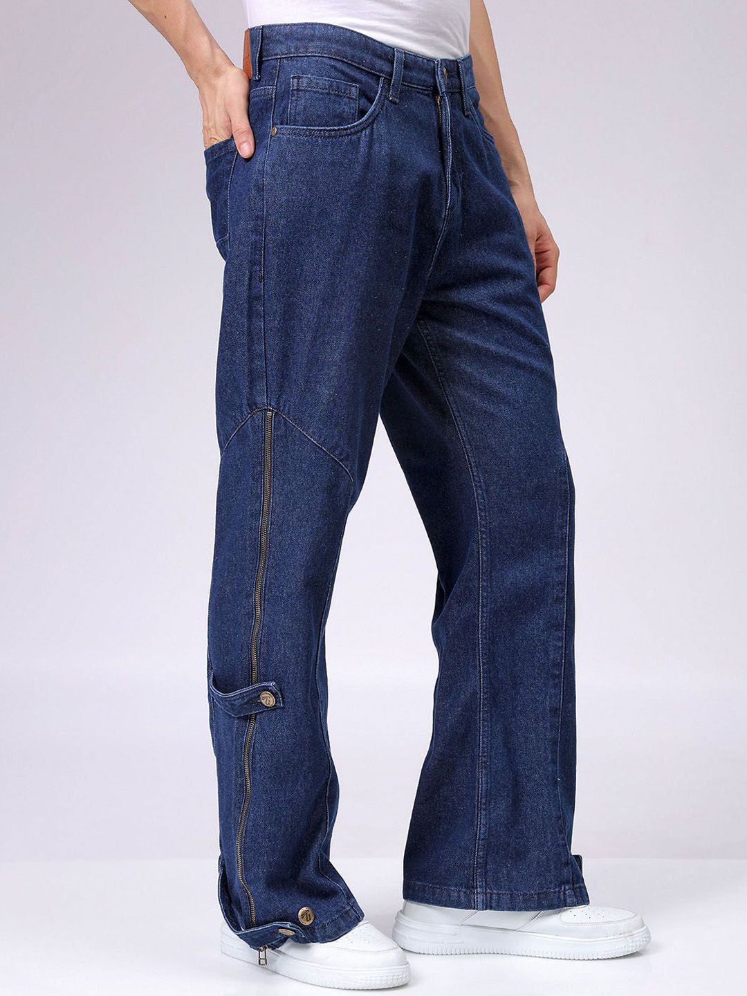 The Indian Garage Co Men Bootcut Loose Fit Convertible Jeans