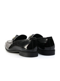 Kasut Slip On Bertumit Blok Hitam Lelaki MONKSTORY