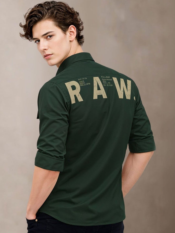ADRO Classic Printed Cotton Twill Cargo Baju Kasual