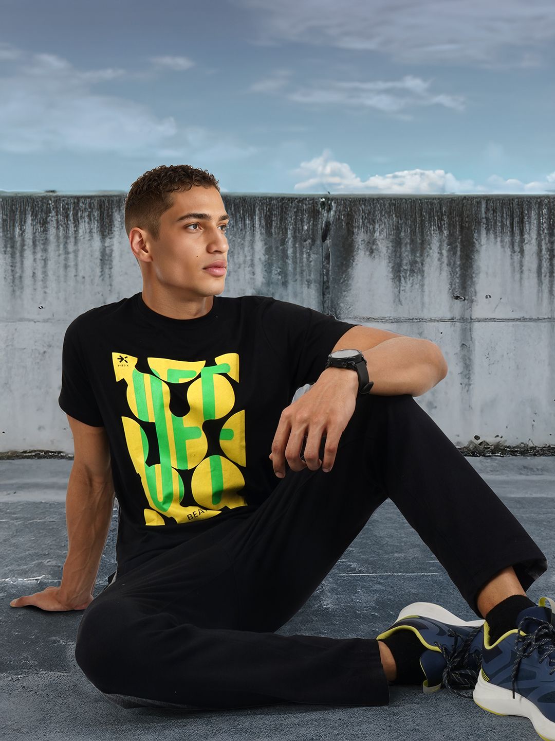 HRX by Hrithik Roshan Men Typography Printed T-shirt