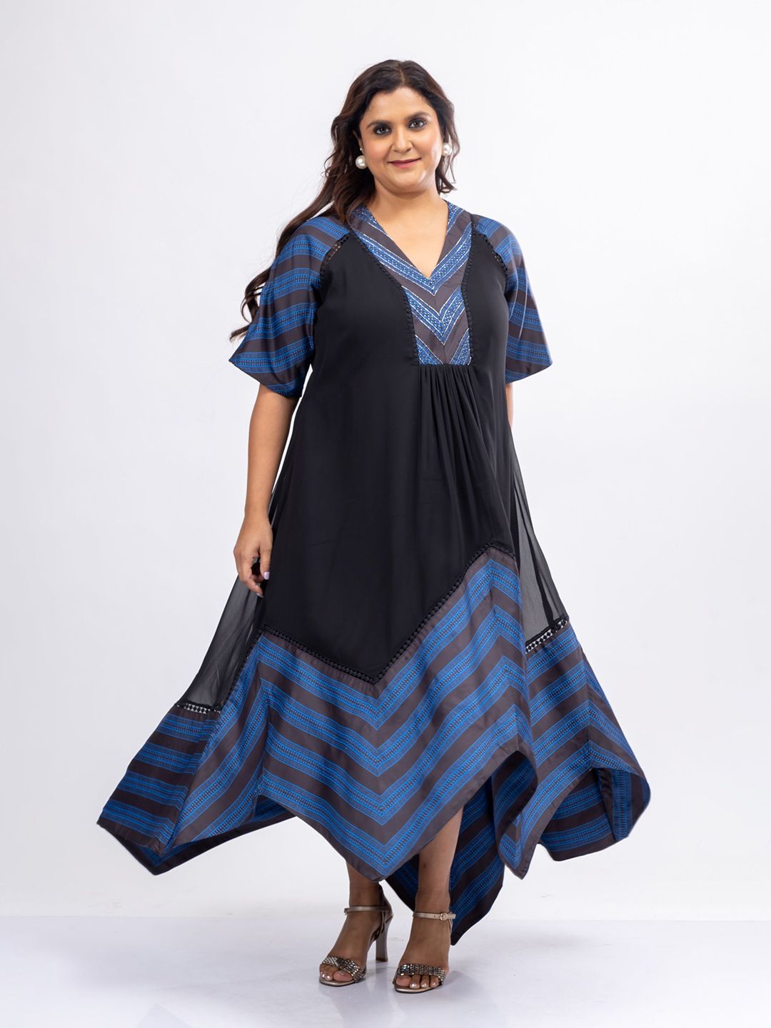 Mamicha Women Printed Satin Maxi Dress