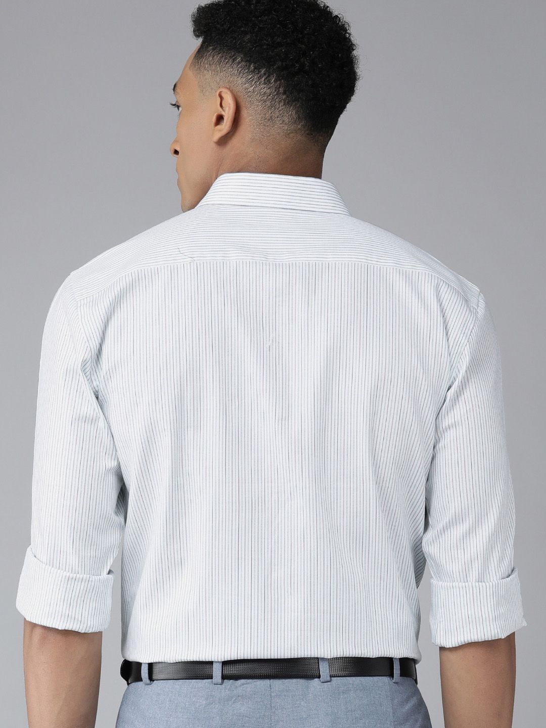 Park Avenue Slim Fit Pure Cotton Striped Formal Shirt