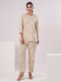 SANSKRUTIHOMES Women Printed Pure Cotton Night suit