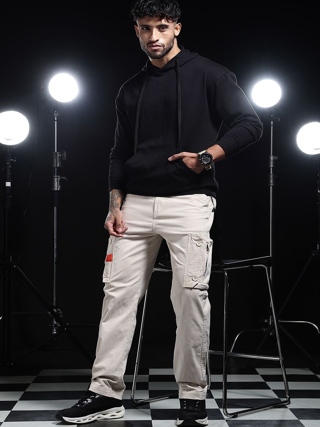 Eszett Cotton Hooded Anti Odour Sweatshirt