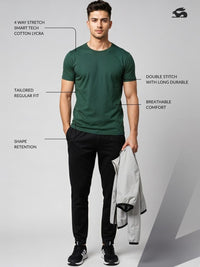 ADRO Short Sleeves Cotton Regular Fit T-shirt