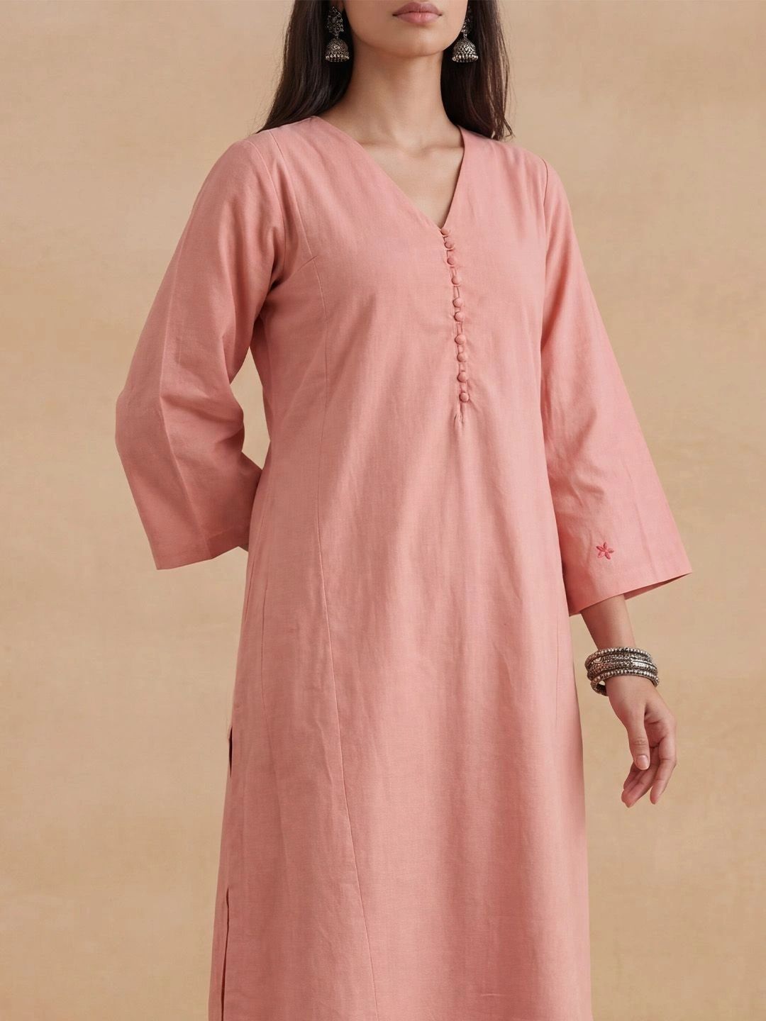 House of Chikankari Women Regular Chikankari Kurta with Trousers