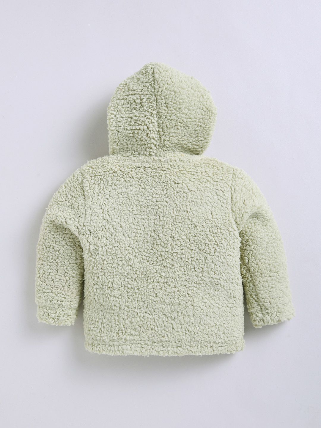 Moms Love Infant Girls Sherpa Finish Pure Cotton Hooded Tailored Jacket