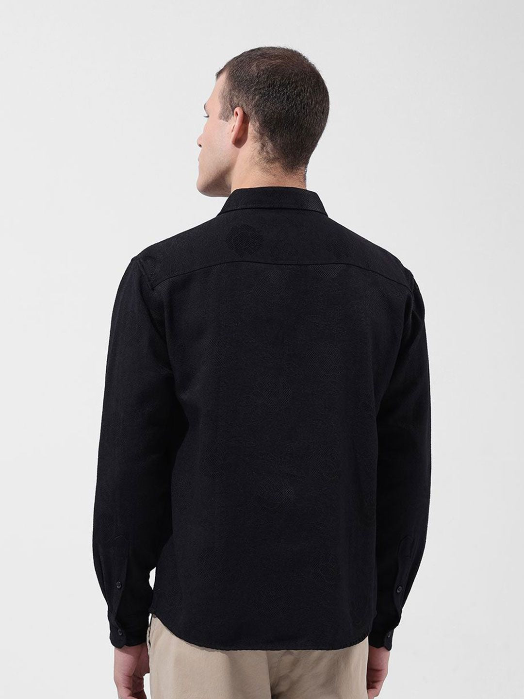 The Indian Garage Co Cutaway Collar Relaxed Fit Casual Shirt