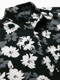 VASTRADO Men Classic Spread Collar Floral Printed Slim Fit Casual Shirt