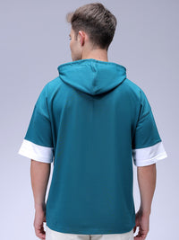 The Indian Garage Co Men Oversized Batman Printed Overhead Hooded Sweatshirt