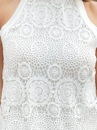 all about you Ethnic Motifs Embroidered Halter Neck Regular Top