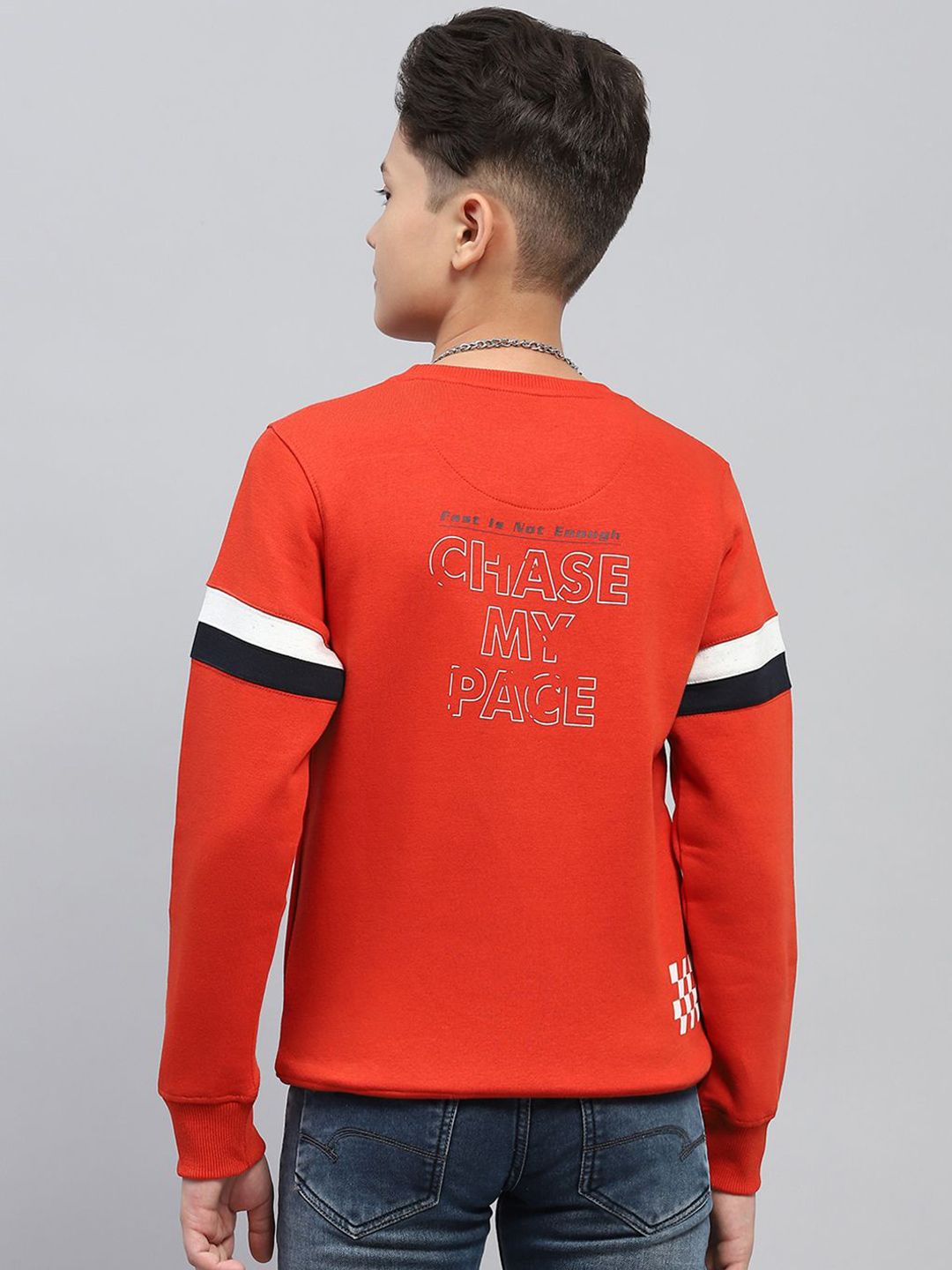 Monte Carlo Boys Printed Cotton Pullover Sweatshirt