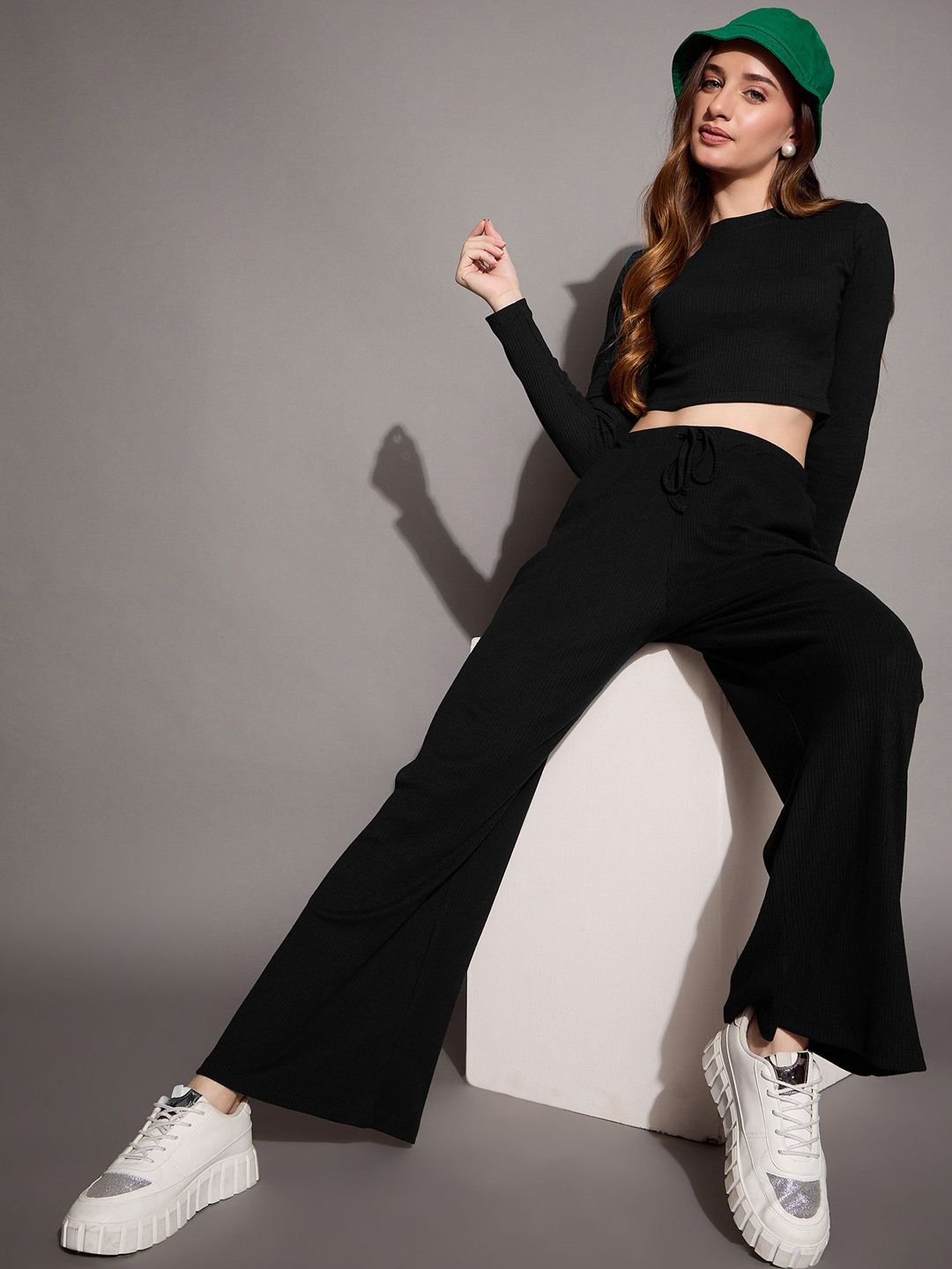 SASSAFRAS BASICS Women Solid Relaxed Fit Track Pants