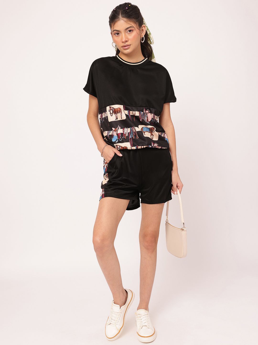 DressBerry Bold-Babe Riding Horse Print Everyday Co-ords