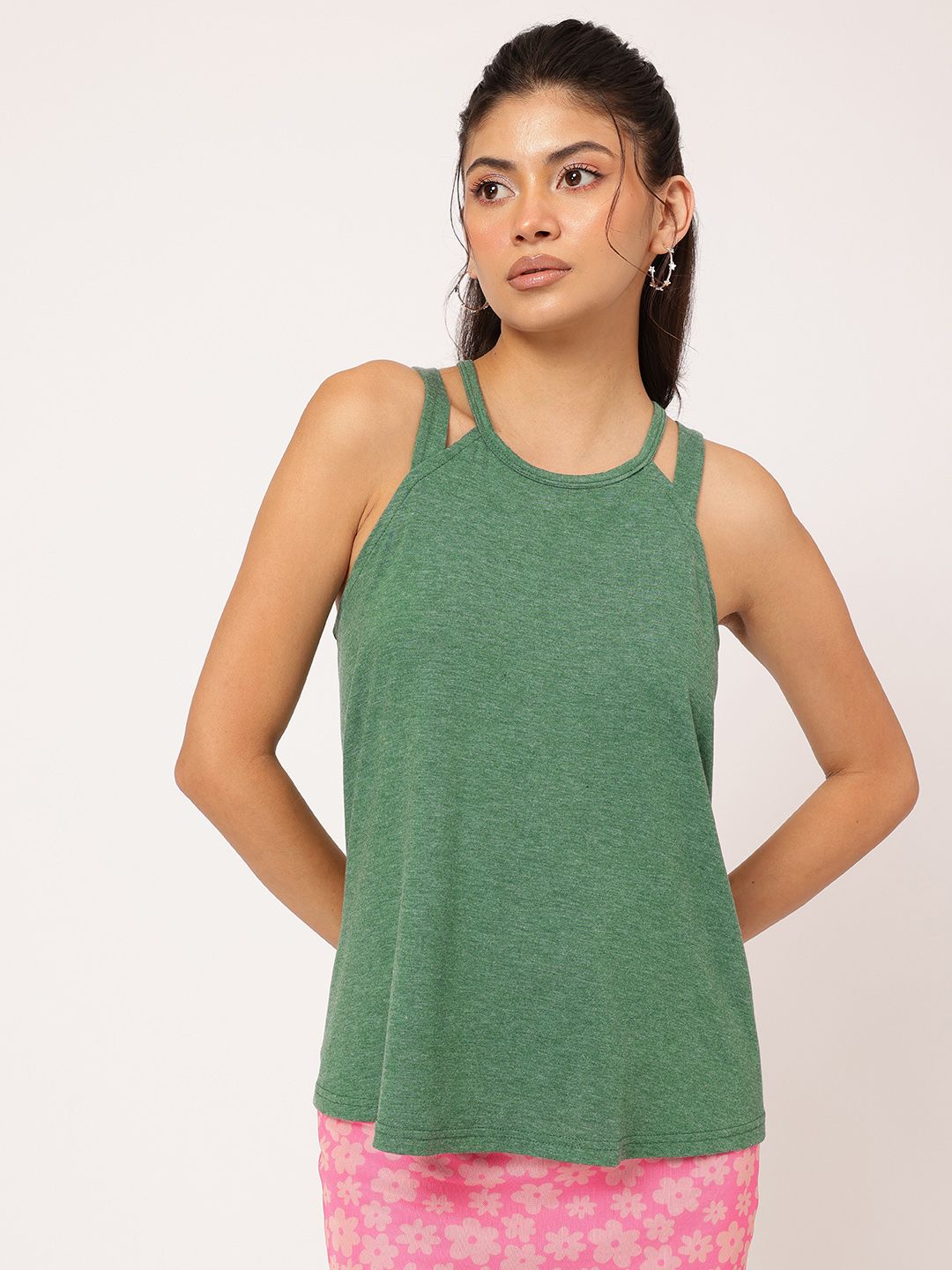 DressBerry Gypsy Glam Shoulder Straps Relaxed A-Line Top