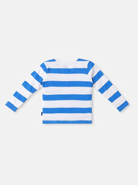 Nauti Nati Boys Pack Of 2 Bio Finish Striped Round Neck Cotton T-shirts