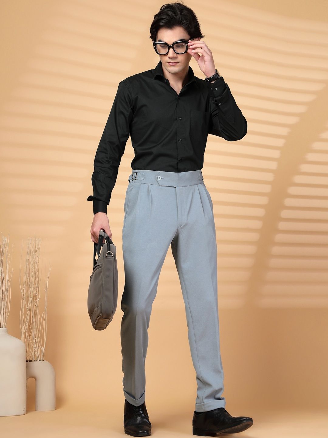 Seluar Formal Formal Lycra Kelabu KLOTTHE Lelaki