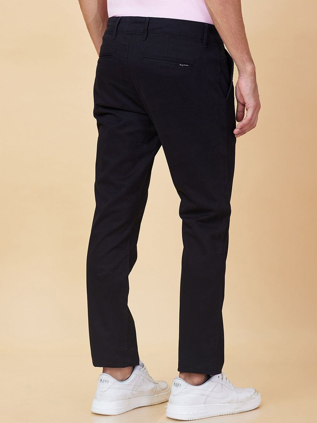 Being Human Men Slim Fit Mid-Rise Trousers
