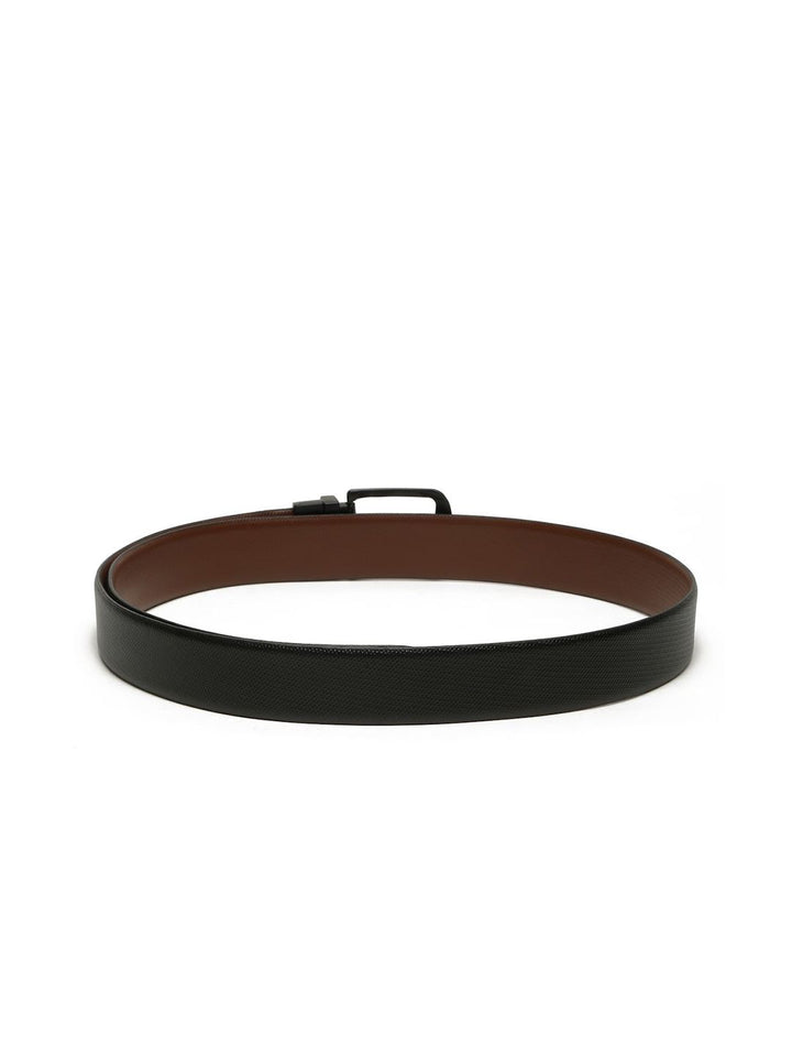 Teakwood Leathers Men Textured Leather Reversible Formal Belt