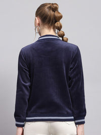 Wanita monte carlo dicetak sweatshirt pullover leher tinggi