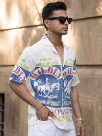 Powerlook Men Opaque Printed Casual Shirt