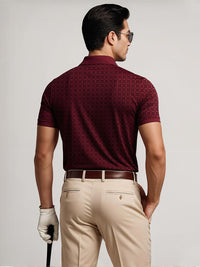 ADRO Men Maroon Cotton Tshirts