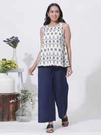 W Self Design Top with Trousers
