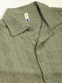 Thomas Scott Men Premium Spread Collar Textured Oversized Casual Shirt