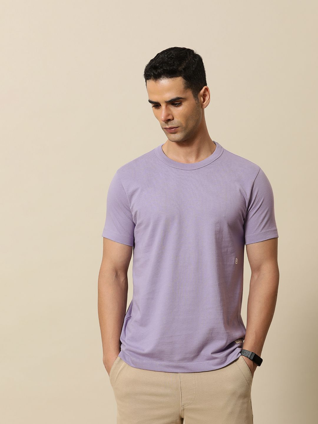 Mr Bowerbird Round Neck Tailored Fit T-shirt With a Notebook