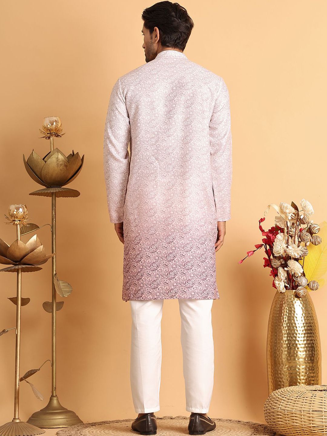 Anouk Men Paisley Printed Regular Kurta with Pyjamas