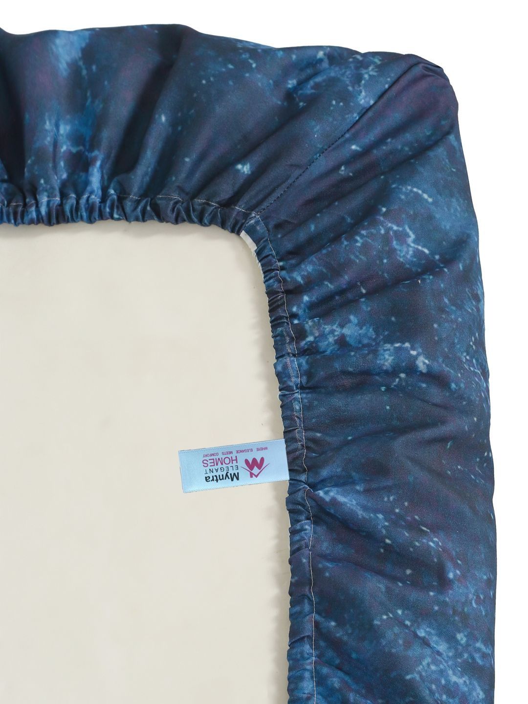 Myntra Elegant Homes Biru Laut 400 TC Cadar Katil King dengan 2 Sarung Bantal