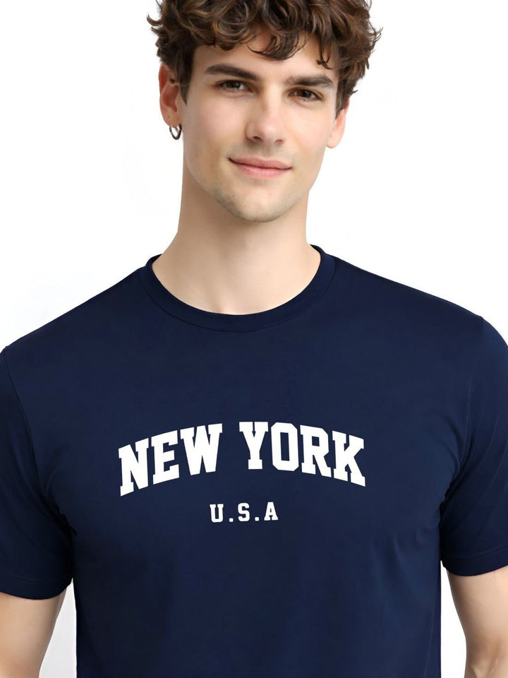 ADRO Men Typography Printed T-shirt
