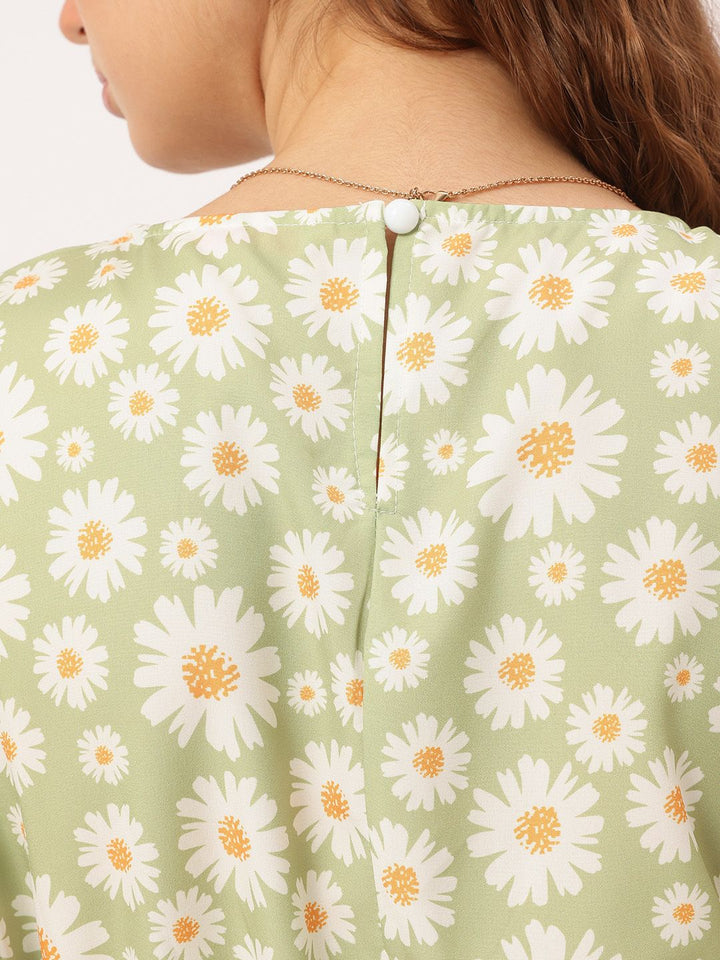 DressBerry Daisy Dream Floral Print Wrap Maxi Dress