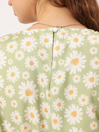 DressBerry Daisy Dream Floral Print Wrap Maxi Dress