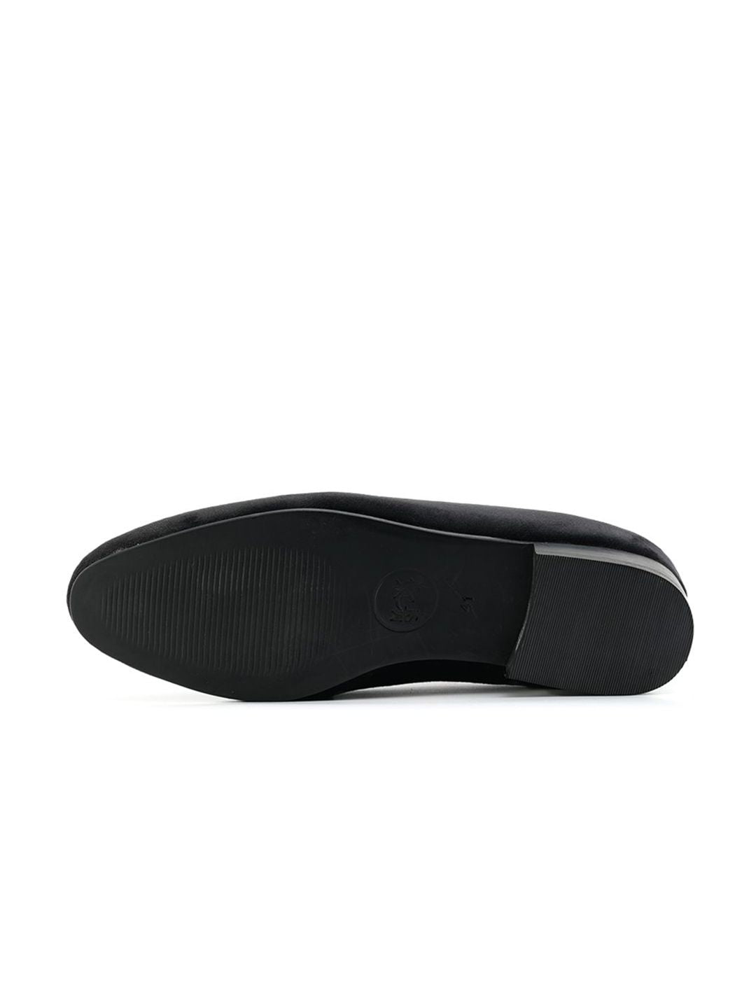 Monkstory Hand-Beaded Slip-ons - Black