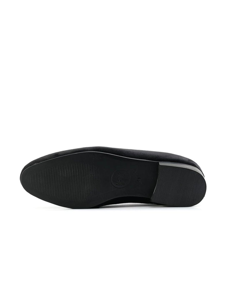 Monkstory Hand-Beaded Slip-ons - Black