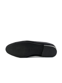 Monkstory Hand-Beaded Slip-ons - Black