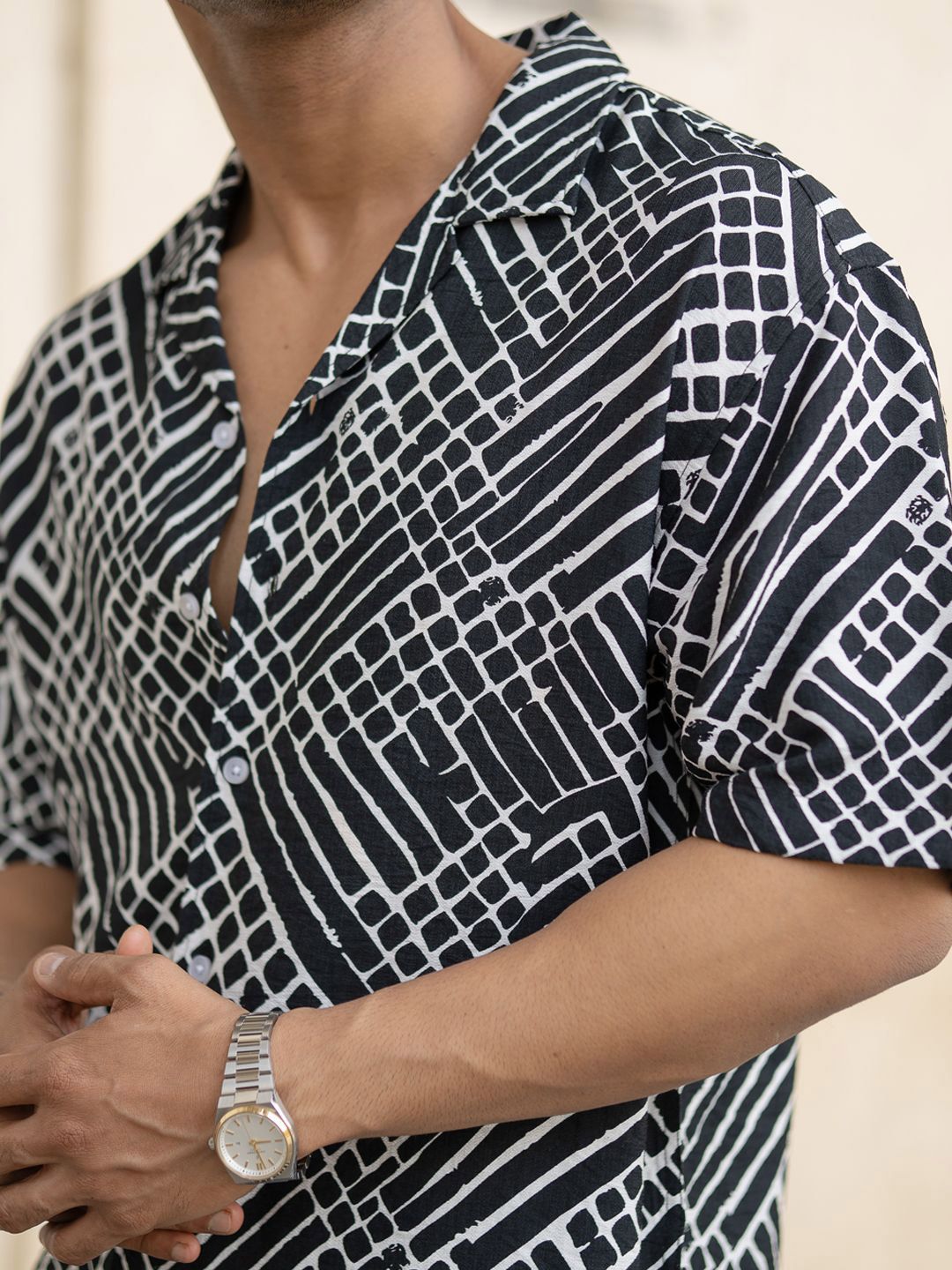 Powerlook Men Opaque Printed Casual Shirt