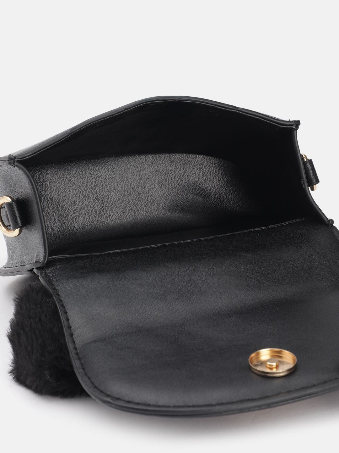 DressBerry Structured Brand Logo Embossed Quilted Satchel