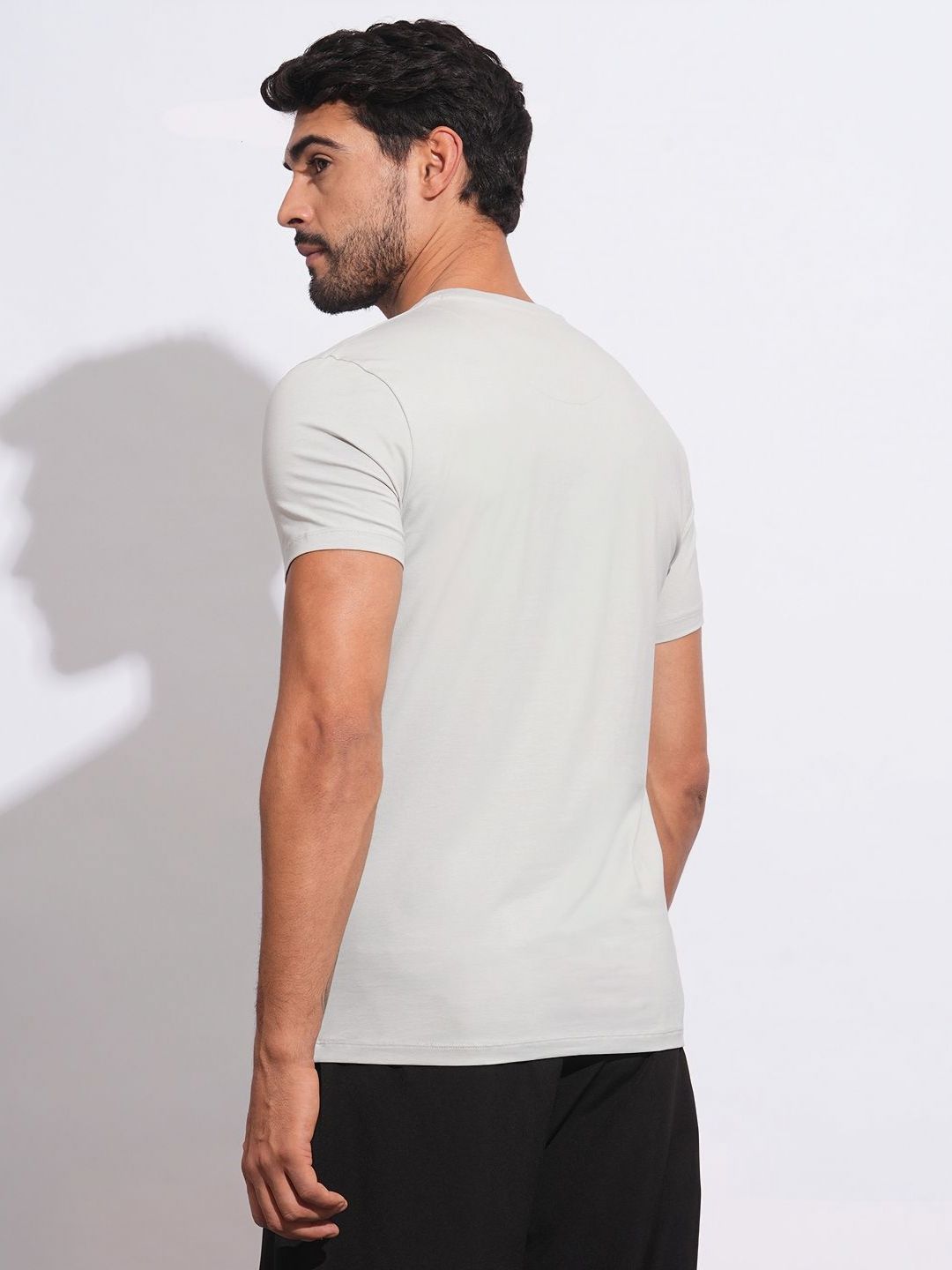 Being Human Men Brand Logo Printed Slim Fit T-shirt