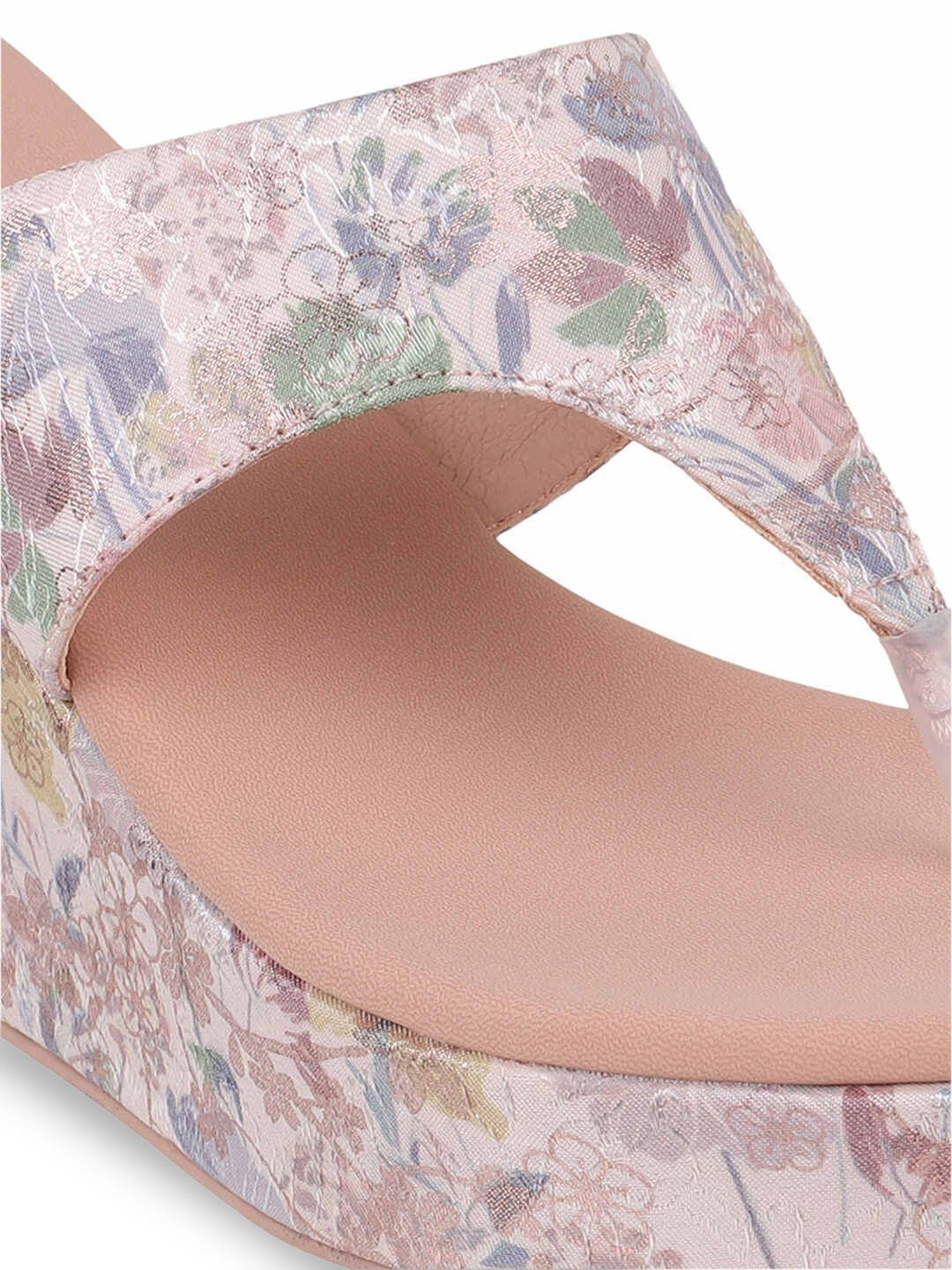 Mochi Printed Wedge Sandals