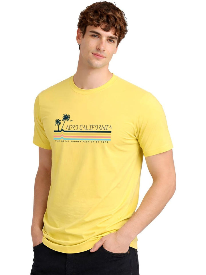 ADRO Men Typography Printed T-shirt
