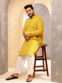 SOJANYA PLUS Floral Printed Mandarin Collar Straight Kurta