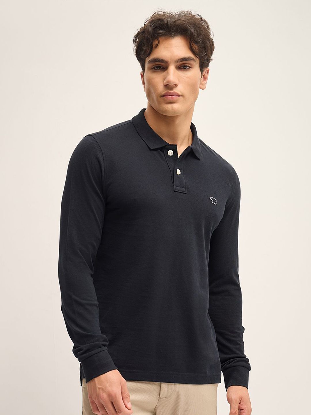 THE BEAR HOUSE Men Polo Collar T-shirt