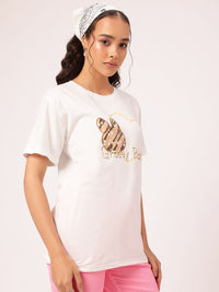 DressBerry Hoppy Hour Drop-Shoulder Sleeve Tee